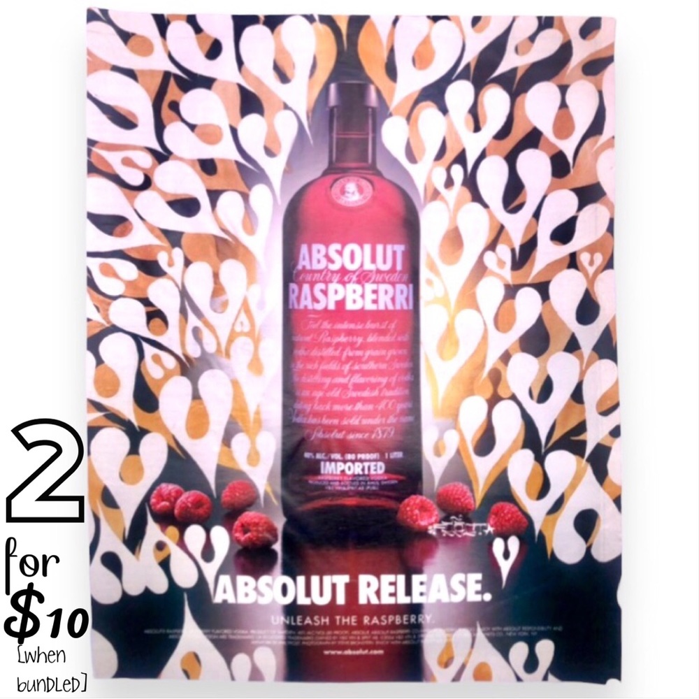 🔵[Absolut Vodka] ABSOLUT RELEASE Original 2004 Vintage Magazine Advertisement